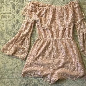 Rosy pink romper